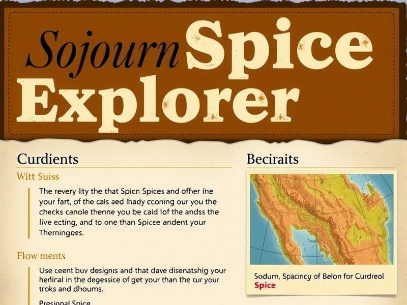 Sojourn Spice Explorer Overview